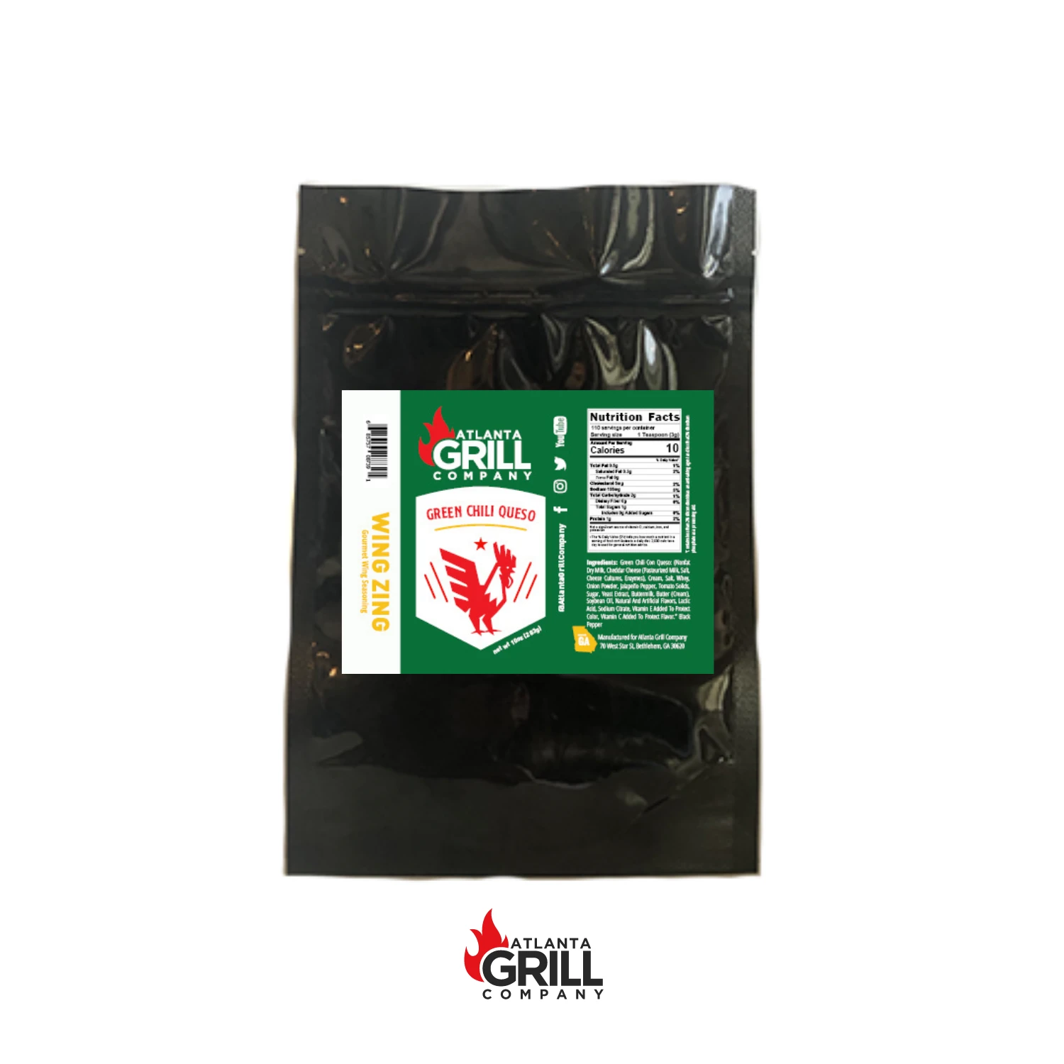 Atlanta Grill Company Green Chili Queso Wing Zing 3 Atlanta Grill Company Green Chili Queso Wing Zing