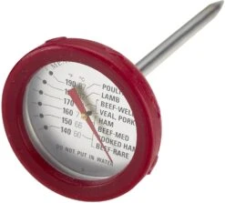 Grill Pro 8" Analog Thermometer With Bezel