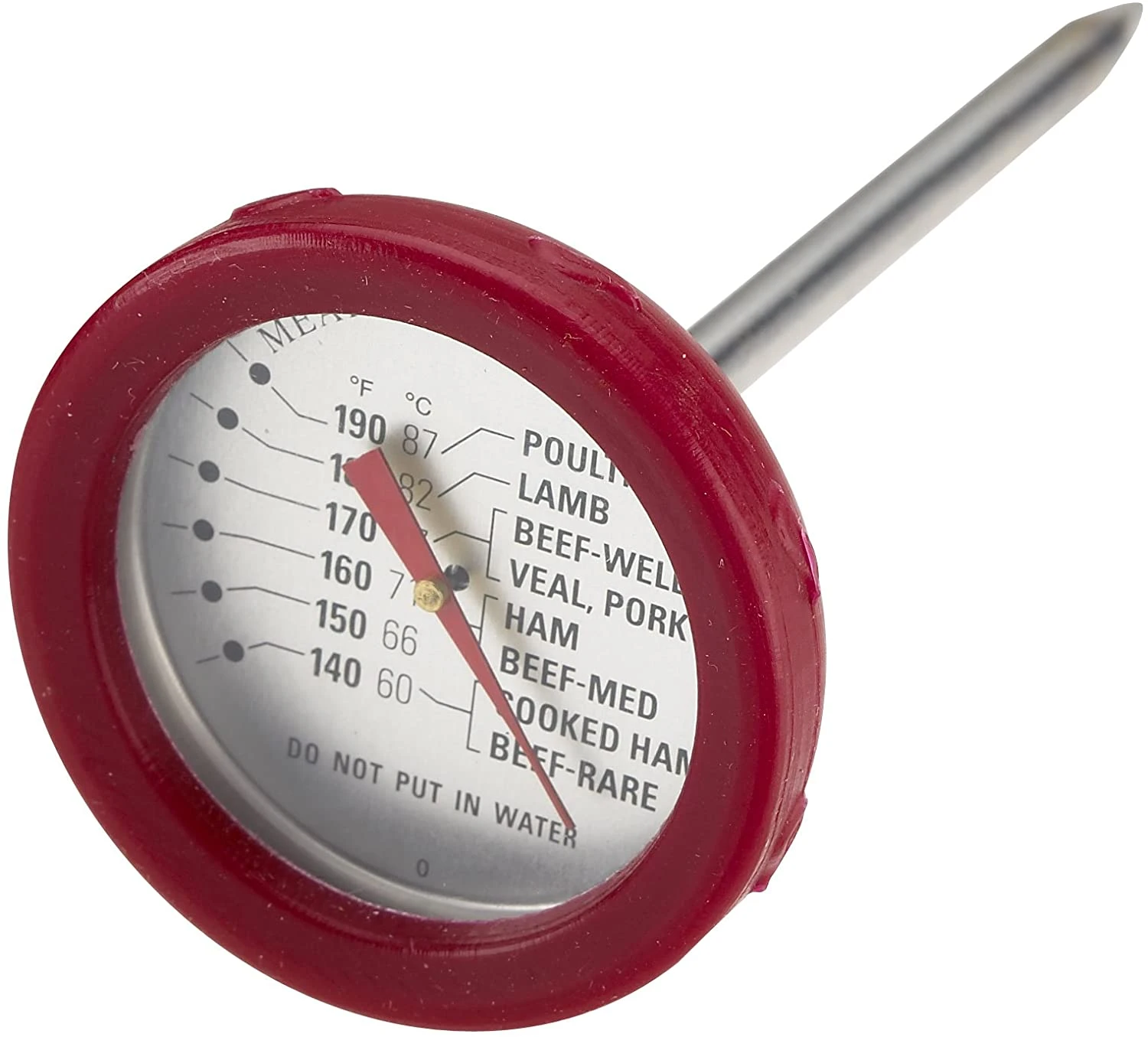 Grill Pro 8" Analog Thermometer With Bezel 3 Grill Pro 8" Analog Thermometer With Bezel