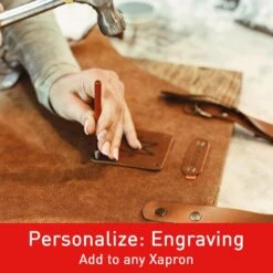 Xapron Kansas Leather Apron -GrillMate Sales Shop Engraving