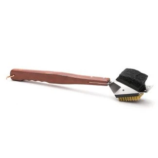 Outset Rosewood 3-in-1 Grill Brush 3 Outset Rosewood 3-in-1 Grill Brush
