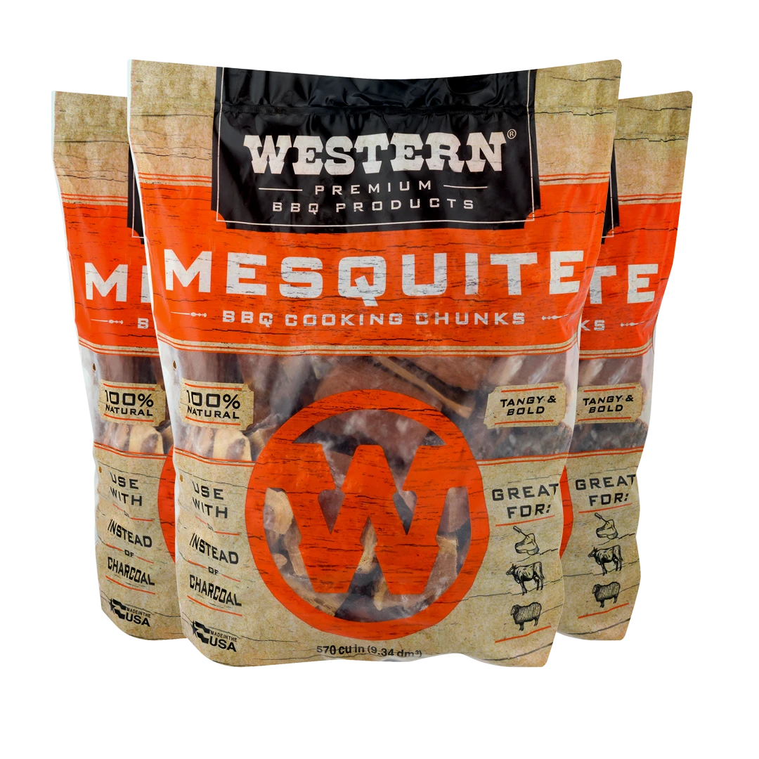 Western Mesquite BBQ Cooking Chunks 3 Western Mesquite BBQ Cooking Chunks
