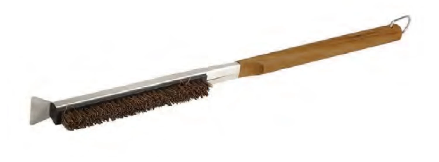 Acacia Wood Long Handled Pizza Stone Brush 3 Acacia Wood Long Handled Pizza Stone Brush