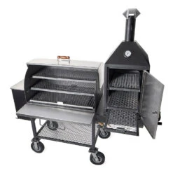 Maverick 2000 Pellet Grill W/ Upright Smoke Box -GrillMate Sales Shop maverick 2000 grill open side out